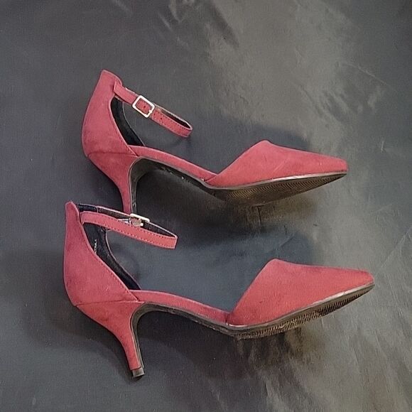 BRAND NEW CATO LOW HEEL ADJUSTABLE BUCKLE ANKLE STRAP POINTED TOE D'ORSAY SHOE - Picture 9 of 14